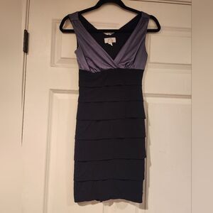 Sweet Storm Black and gray stretchy sleeveless mini dress S Y2K 90s Style